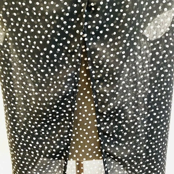 CASLON Women Sleeveless Pullover Polka-Dots Sheer Casual Shirt Top Size Medium - Picture 9 of 12